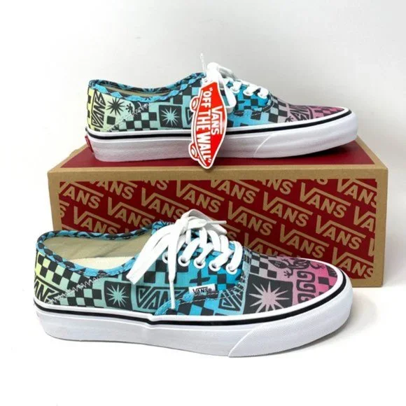 💖MEGA SALE💖Vans SF Tribal Check Multi Blue Canvas Sneakers Women's VN0A3MU642K - Picture 11 of 11